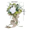 Flores decorativas Casamento artificial de combinação de flores para buquê Bela Floral Broche Centerpipe Centerpices R7UB