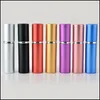 Packing Bottles Aluminium Per Bottle 5 Ml Portable Refillable Glass Aluminum Sprayer Empty Cosmetic Vial Atomizer Travel Drop Delive Dheyd