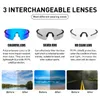 Cycling Glasses UV400 Protection Outdoor Sports Running TR90 Mountaineering High Quality Goggles 3 Lenses Cycling Mountain Bike Driving Glasses With Case