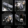 Baitcasting Reels READY STOCK FDDL 5.2: 1 Spinning Reel 30kg Max Drag Power All Metal Double Spool Fishing