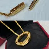 LOVE necklace for women designer diamond Gold plated 18K T0P quality official reproductions brand designer crystal luxury exquisite gift 011