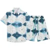 Designers Camisas de boliche praia shorts de moda de moda traje de moda masculino casual havaí camisa de roupas de banho de secagem rápida m-3xl