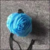 Aufbewahrungsbeutel Rose Flower Shape Faltbare Tasche Handtasche Eco Wiederverwendbare Umwelt Shop Falten Lebensmittelgeschäft Groß Drop Delivery Hausgarten Dh1Vd