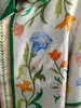 Den senaste sommarmens silkskjorta mode blommor tryck enkel bröstknapp design europeisk storlek lyx varumärke designer avslappnad kortärmad skjorta