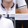 Męskie polo Browon Summer Casual Polo Shirt Men krótki rękaw Turn Down Courling Slim Fit SPRZEDANE KOLOR DLA DLA SIŁA 230330