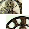 Wall Clocks Large Wooden Clock Vintage Gear Us Style Living Room Modern Design Decoration For Home On The
