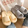 Hausschuhe Frauen Männer dicke Sohle Sommer Strand Sandalen Badezimmer Eva für Zuhause Flip Flops Frau rutschfest Haushalt 230329