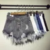 Women's Shorts female fashion casual summer denim booty high waists fur lined leg openings Big size sexy short Jeans 230329