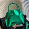 Bolsas de noite 2023 Mulheres clássicas Bolsa de bolsa brilhante e brilhante embreagem dourada verde azul de couro patente crossbody bolsa