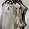 Men's T-Shirts Kanye High street Tank Tops Pack Mens Sleeveless Muscle O-neck Gymclothing Vest Undershirts T230330