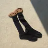 Tasarımcı Çorap Kadınlar Ins Modaya Modaya Dönüş/Yaz Moda Pamuk Kumaş Ek Kaplama Orta Kollu Uzun Koşun Pamuklu İnce Çoraplar