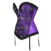 Bustiers Corsets Corset Pour Femme Sexy Taille Formateur Et À Lacets Fleur Top De Mariage Lingerie OverbustBustiers