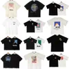 2023サマーメンズデザイナーTシャツRhudeカジュアルシャツMan Womens TEES短袖