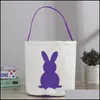 Geschenkwikkel Easter Bunny Manden Diy konijnenzakken opbergtas canvas oren mand put eieren drop levering home tuin feestelijke feestvoorrading dheiw