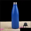 Bottiglie d'acqua Bottiglia sottovuoto a doppia parete Tazza a forma di cola Acciaio inossidabile Boccette sportive da 500 ml Thermos Consegna a goccia da viaggio H Dhbad