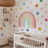 Adesivi a parete Nordic Boho grande arcobaleno Decal Wall Decal Paper Bohémien Dot Cartoon Decal Wall's per bambini Soggiorno Soggiorno Decorazione per la casa 230329