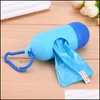 Other Dog Supplies Poop Waste Bag Dispenser Outdoor Exercise Walking Dogs Portable Poops Pouch 6 Colors Drop Delivery Home Garden Pet Dhym5