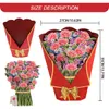 5PC Grußkarten 3D-Pop-Up-Blumen-Multi-Style-Blumenstrauß Geburtstagskarte Dank Postkarte Muttertag Hochzeitsgeschenk liefert Y2303