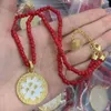 Fashion Sweet Jewelry Design Red beads Chain Necklaces Resin Medusa Portrait Pendant Women's Men's Necklace Birthday Festive Party Gifts HMN10 ---01