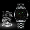 Armbanduhren Uhren Mode Herren Edelstahl Uhr Luxus Quarz Armbanduhr Geschäftsmann Uhr Relogio Masculino