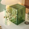 Jewelry Pouches Clear Organizer Hanging Earring Necklace Holder Large Capacity Box With 3 Drawers Display Stand D0LC