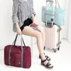 Duffel Bags 2023 Fashion Folding Travel Bag Nylon Women Large Capacity Hand Luggage Tote Set Overnight For Lady & Men