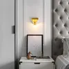 Wandlamp glas Noordse keukendecor slaapkamer lichten Decoratie Decoratie Swingarm Licht Meringiven Led Switch Bed