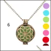 Diffuseurs D'huiles Essentielles Collier Diffuseur D'arôme Médaillons Ouverts Pendentif Par Médaillon D'huile Chaîne De 70 Cm Avec Coussinets De Feutre Drop Delivery Accueil Ga Dhehq