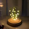 Table Lamps LED Lily Of The Valley Flowers Handmade Glow Night Light DIY Material For Home Bedside Desktop Decor Valentine Birthday Gift