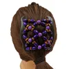 Magic Hairpin CR95 new wooden bead hair comb fashion double row inserted changeable magic Magic Comb