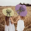 Cappelli a tesa larga Outdoor Women Summer Sun Protection Beach Hat Cap Parasole Lady Straw HatWide