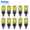 Nouvelle voiture 10pcs Inversion des feux de freinage phares nuageux T15 W16W Décodage Highlights LED Reverse Back Up Lamp Bulbs 6000K