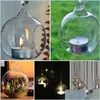 Titulares de velas 80mm Romântico pendurador tealight title Globes Globes Terrarium Candlestick vas