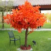 Dekoratif çiçekler yapay ginkgo ağacı simülasyonu büyük kapalı ve dış dekorasyon düğün ev bahçesi