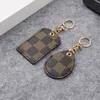 Fashion Key Chain Lattice Access Card Cover protettiva Community Apartment Door IC Card Vita a prova di rottura Fibbia appesa portatile