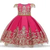 Vestidos meninas garotas meninas fofas de bordados miçangas princesas vestido para crianças pequenas crianças festas de aniversário vestidos infantil roupas casuais roupas