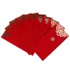 Presentförpackning Lyckligt lyckligt år bröllopsrött kuvert kinesisk vårfestival guldtryck ficka för att fylla i pengargift