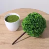 Dekorative Blumen, 2 Stück, Grüntöpfe, künstliche Pflanzen, Topiary-Bälle, rote Heimdekoration, künstliche Bäume, lebensechte Sukkulenten, grüne Bonsai