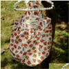 Dog Apparel Floral Picnic Roupas de animais de estimação verão e outono de pêssego saia Saias de saia de pêssego Suspenders entrega de gota curta h dhzto