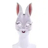 Partymasken EVA Half Face Rabbit Mask Adult Halloween Tierkopfmaske Party Role Playing Mask Ostern Karneval Makeup Ball 230329