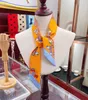 Шарфы 20 стилей, дизайнерские буквы, шелковый шарф с цветочным принтом, повязка на голову для женщин, модная сумка с длинной ручкой, шарф, Парижская сумка на плечо, лента, повязка на голову, смешанная