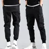 Pantaloni maschili design sottile uomini pantaloni jogging di carico militare binario di lavoro casual estate più dimensioni joggers abbigliamento da uomo yjj009