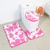 Toilet Seat Covers U-shaped Washroom Mats Non-slip Footpad Quick Drying Bath Mat Carpets Wear-resistant Floor Rugs Modern Bathroom Supplies