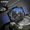 Armbanduhren Herrenmode Sportuhr Herren Leder Wasserdicht Quarzuhren Herren Datum Sport Chronograph Uhr