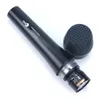 E945 Microfone de condensador com fio profissional para estúdio, podcast, karaokê, jogos, DJ e muito mais