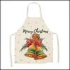 Schürzen Weihnachten Verstellbare Küche Frauen Koch Kochen Weihnachtsmann Baum Schneeflocke Stil Backen Grillen 68X55Cm Drop Delivery Home G Dhdny