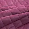 Bed Skirt Solid Color Luxury Thick Velvet Quilted Bedspread Queen King Size Lace Embroidery Short Plush Bed Skirt Not Included Pillowcase 230424