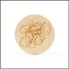 Mats Pads 10Cm Diy Laser Engraving Logo Wooden Coasters Round Cafe Bar Shop Home Tabletop Coaster Decoration Drop Delivery Garden Dhwkd