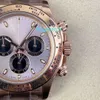 Timing Wrist Watch Cal.4130 Mouvement mécanique Taille de 40 mm d'épaisseur 12,2 mm Rose Or 904L SAPPHIRE VERRE SUPER LUMINENT ARRÉPERSHER 116508 116518 CLEAR
