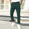 Herrenanzüge Business Casual Feste Bilineare Herren Anzughose 2023 Frühlingsknopf Gerade Bleistifthose Herbsttasche Leggings Jogginghose